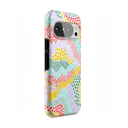 Color Me Happy | Pattern Colorblock Case iPhone Case get.casely