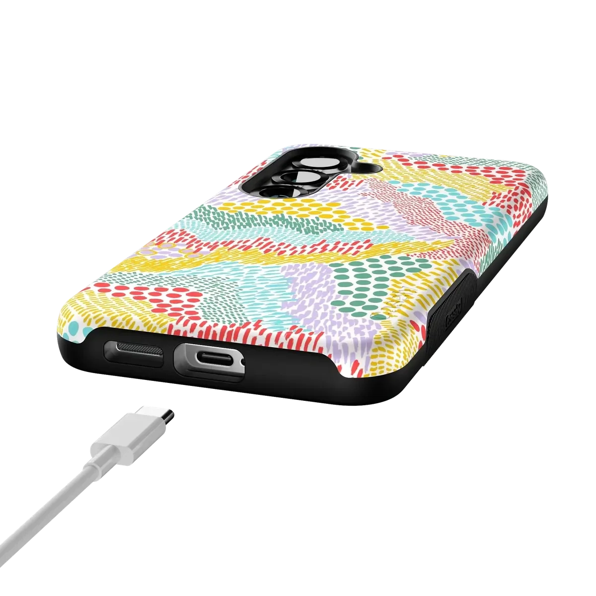 Color Me Happy | Pattern Colorblock Case iPhone Case get.casely