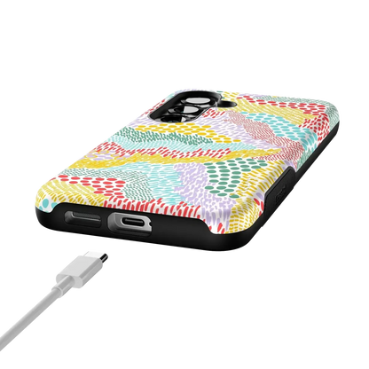 Color Me Happy | Pattern Colorblock Case iPhone Case get.casely