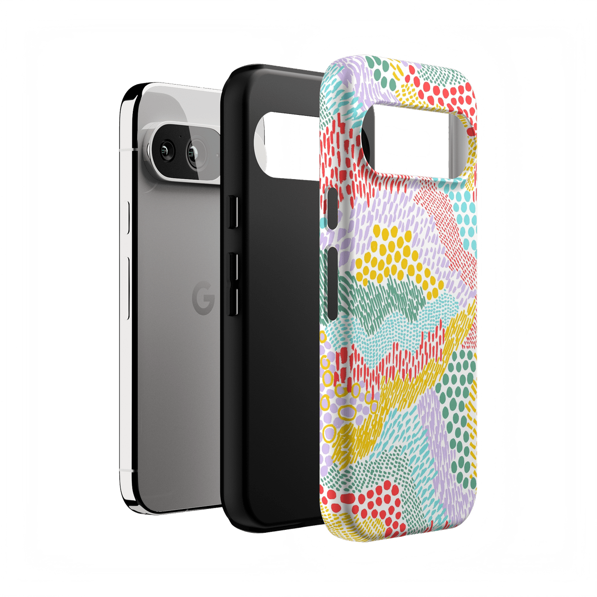 Color Me Happy | Pattern Colorblock Case iPhone Case get.casely