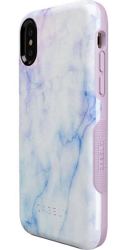 Cotton Candy | Blue & Purple Marble Case iPhone Case get.casely