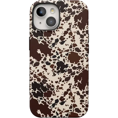Cowgirl Envy | Cow Print Case iPhone Case get.casely Bold + MagSafe® iPhone 15 Plus