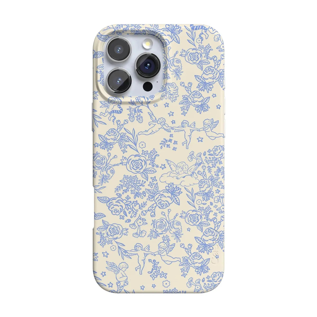 Cupid's Canvas | Periwinkle Floral Case Phone Case Casetry Classic + MagSafe® iPhone 16 Pro Max
