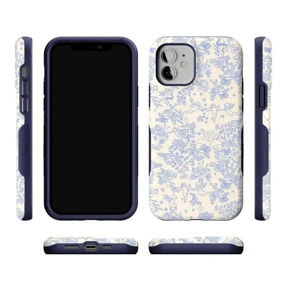 Cupid's Canvas | Periwinkle Floral Case Phone Case Casetry