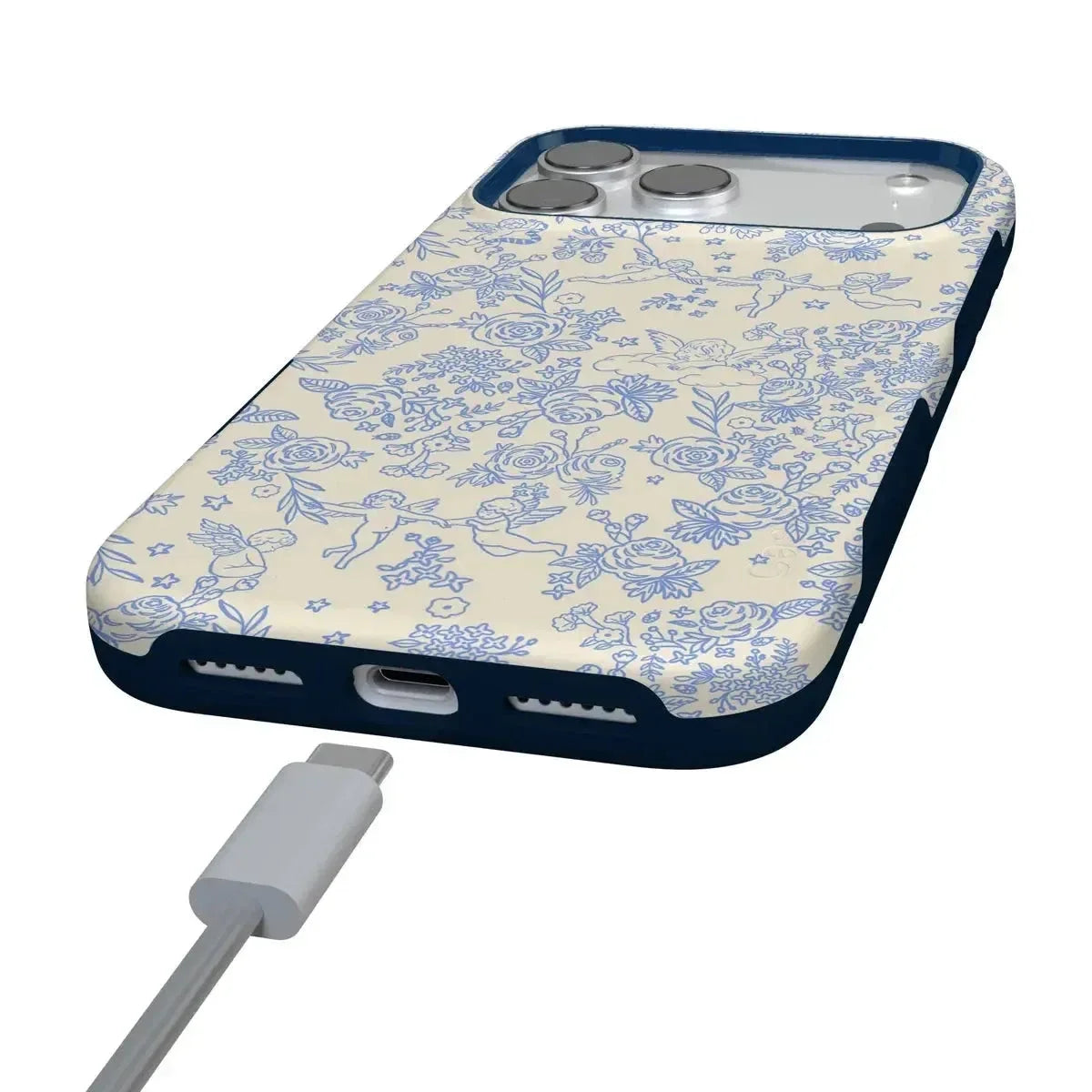 Cupid's Canvas | Periwinkle Floral Case Phone Case Casetry
