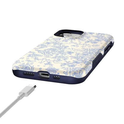 Cupid's Canvas | Periwinkle Floral Case Phone Case Casetry