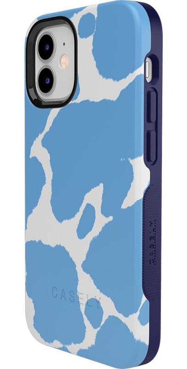 Current MOOd | Light Blue Cow Print Case iPhone Case get.casely