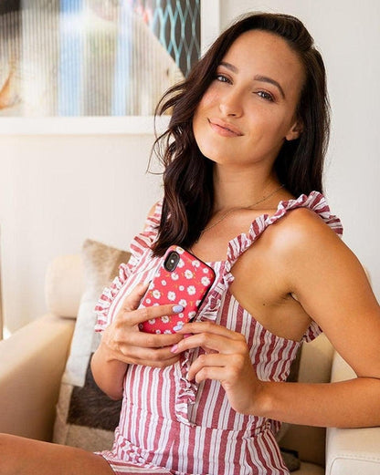 Daisy Daydream | Red Coral Floral Case iPhone Case get.casely