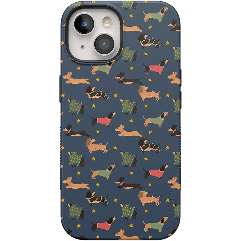 Dashing Doxies | Dachshund Dog Case Phone Case Casetry Bold Flex + MagSafe® iPhone 15 Plus