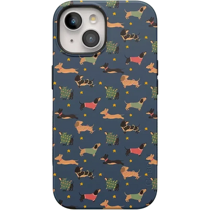 Dashing Doxies | Dachshund Dog Case Phone Case Casetry Bold Flex + MagSafe® iPhone 15 Plus