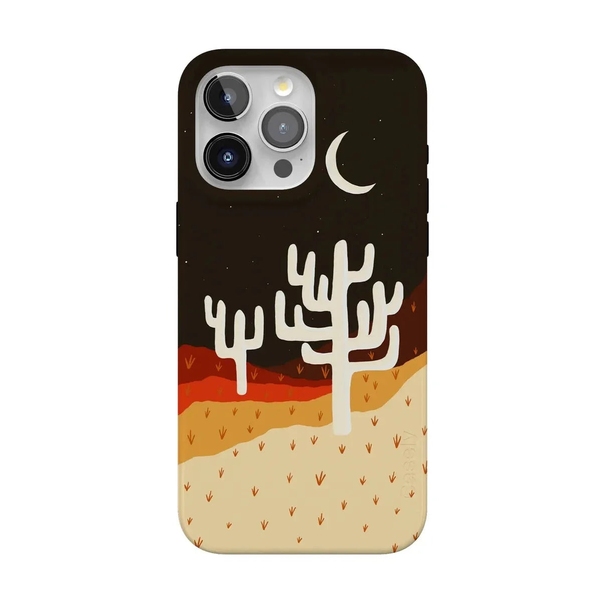 Desert Nights | Cactus Colorblock Case iPhone Case get.casely Classic + MagSafe® iPhone 15 Pro Max