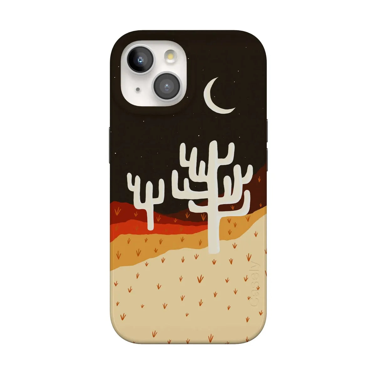Desert Nights | Cactus Colorblock Case iPhone Case get.casely Classic + MagSafe® iPhone 15