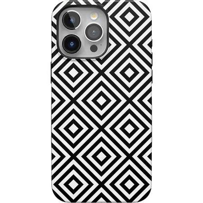 Diamonds | High Contrast Design Case Phone Case Casetry Bold Flex + MagSafe® iPhone 15 Pro Max