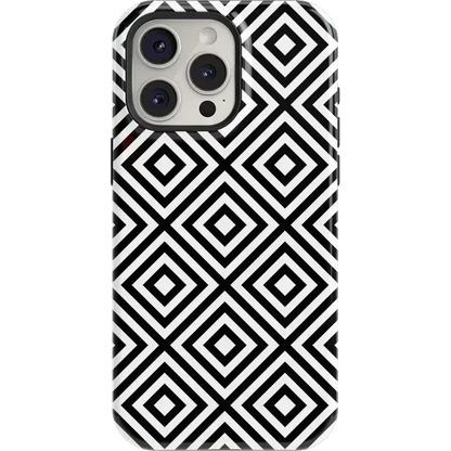 Diamonds | High Contrast Design Case Phone Case Casetry Essential + MagSafe® iPhone 15 Pro