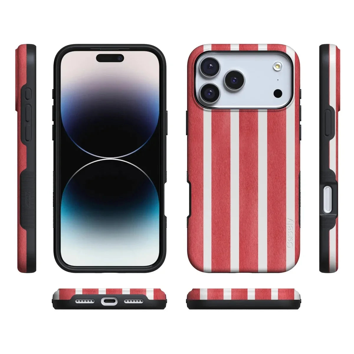 East Coast Summer | Red Stripes Case Phone Case Casetry
