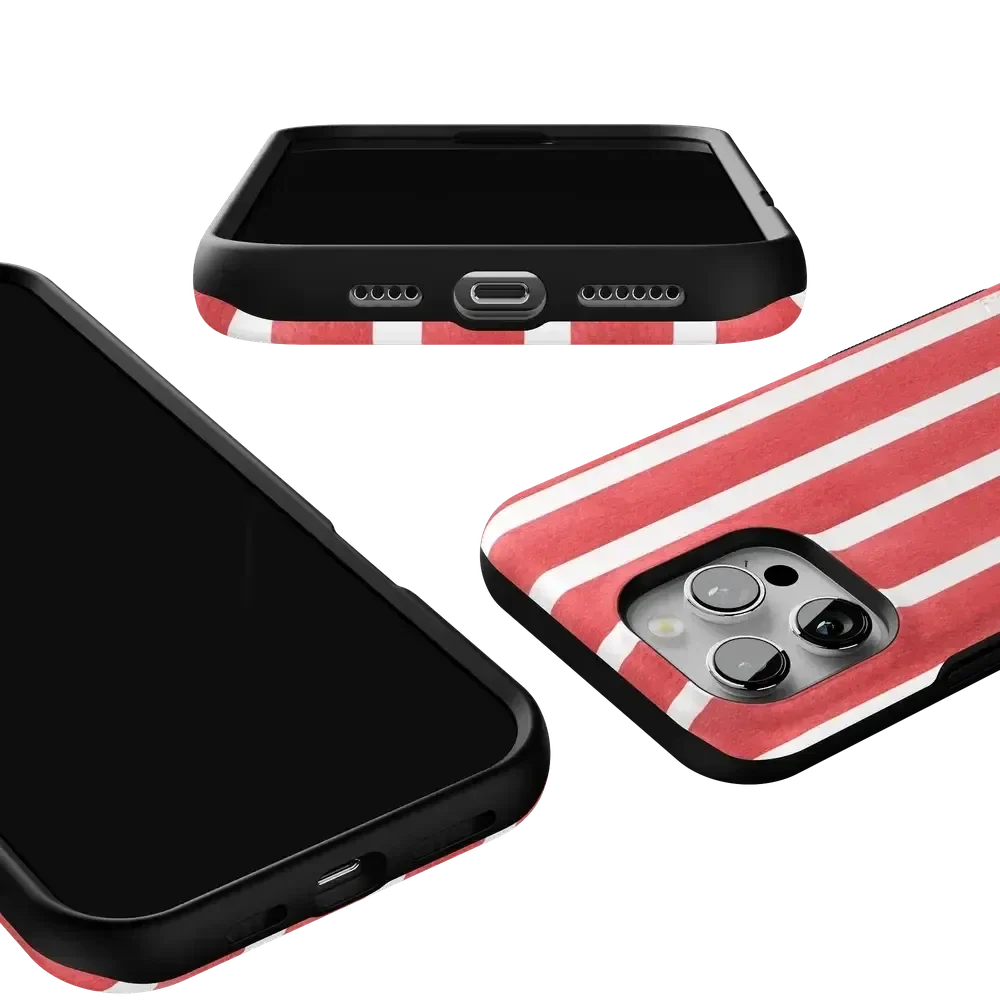 East Coast Summer | Red Stripes Case Phone Case Casetry