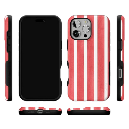 East Coast Summer | Red Stripes Case Phone Case Casetry