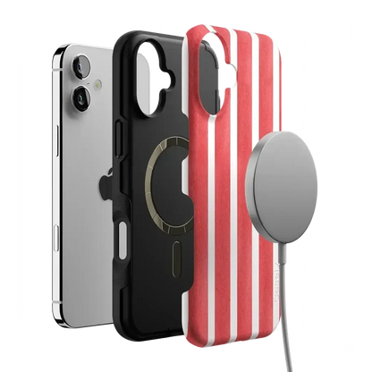 East Coast Summer | Red Stripes Case Phone Case Casetry