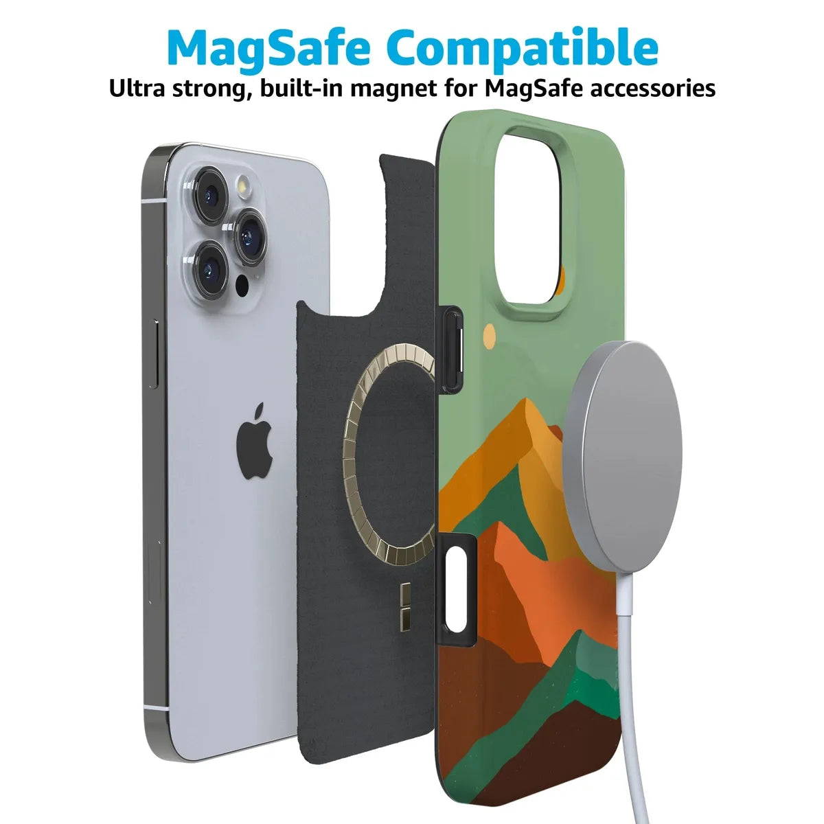 Endless Peaks | Colorblock Mountain Case iPhone Case get.casely