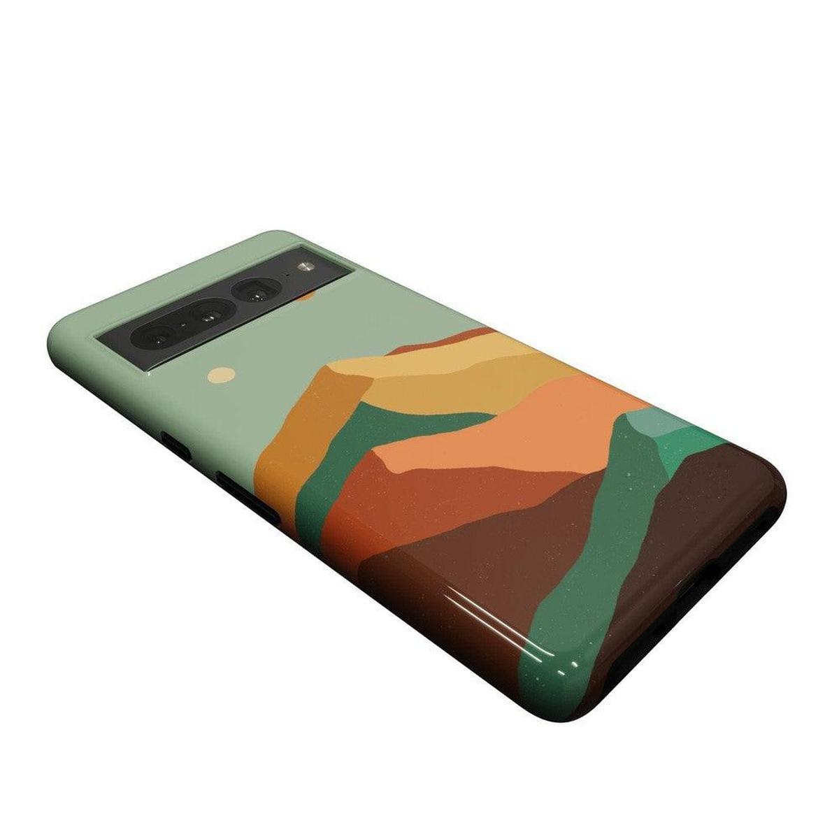 Endless Peaks | Colorblock Mountain Google Pixel Case Google Pixel Case Casetry