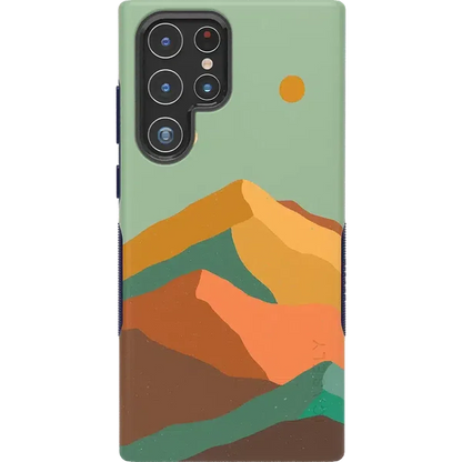 Endless Peaks | Colorblock Mountain Samsung Case Samsung Case get.casely Bold Galaxy S22 Ultra