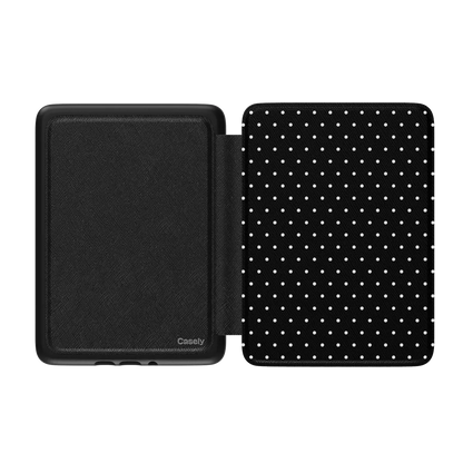 On the Dot | White Polka Dot Kindle Case