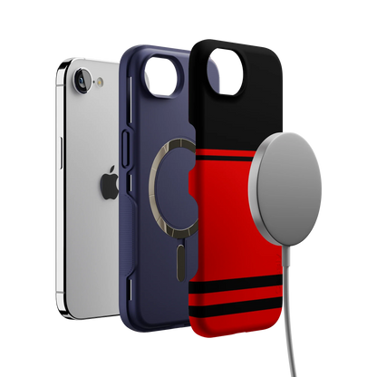 Storm Warning | Black & Red Stripes Case