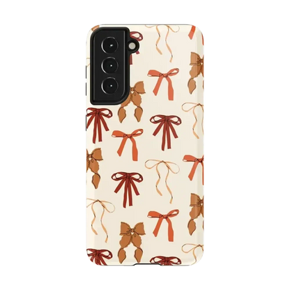 Fall Girlie | Pumpkin Spice Bows Case Phone Case get.casely Essential Galaxy S21