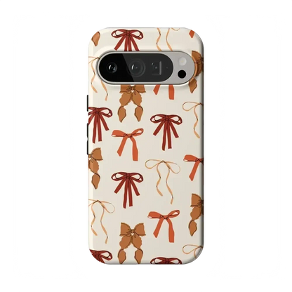 Fall Girlie | Pumpkin Spice Bows Case Phone Case get.casely Essential Google Pixel 9 Pro