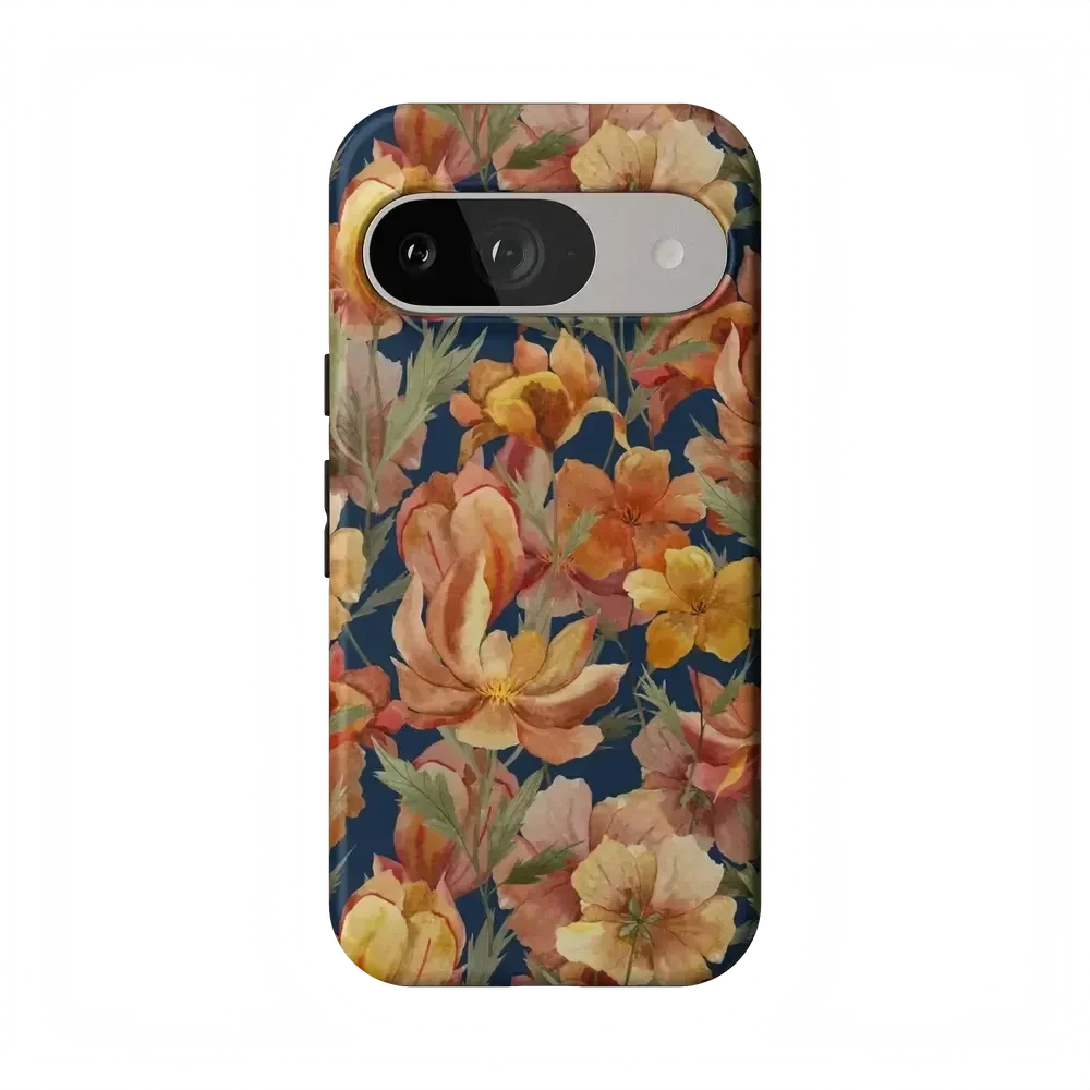 Fallen Gold | Antique Floral Case Phone Case get.casely Essential Google Pixel 9