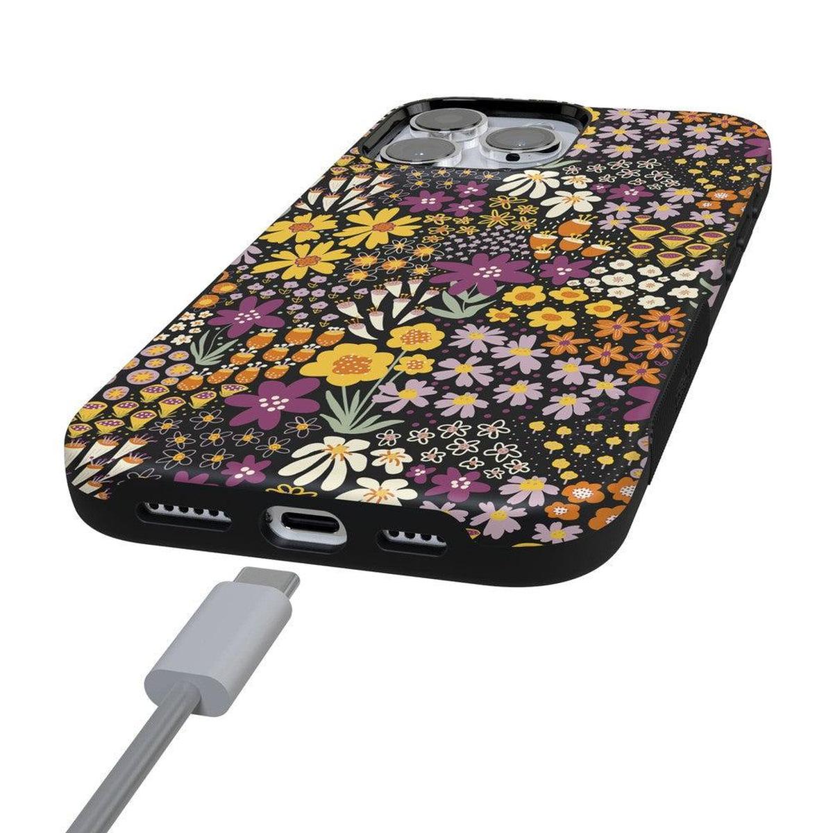 Falling for You | Plum Floral Case iPhone Case get.casely