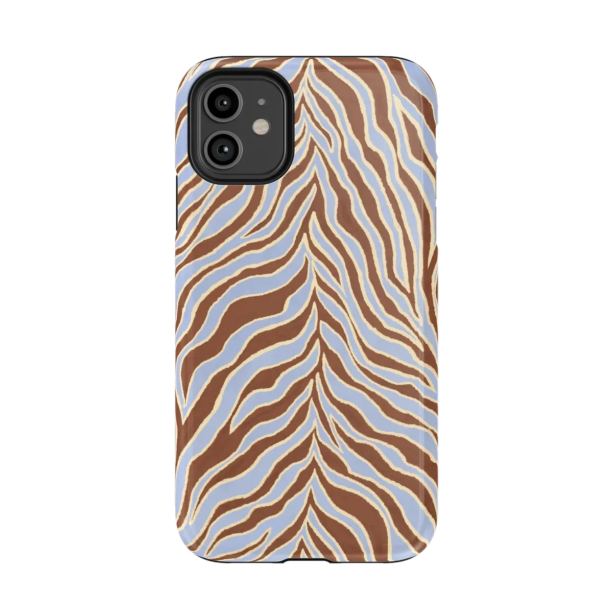 Untamed | Brown & Blue Zebra Case - iPhone 11