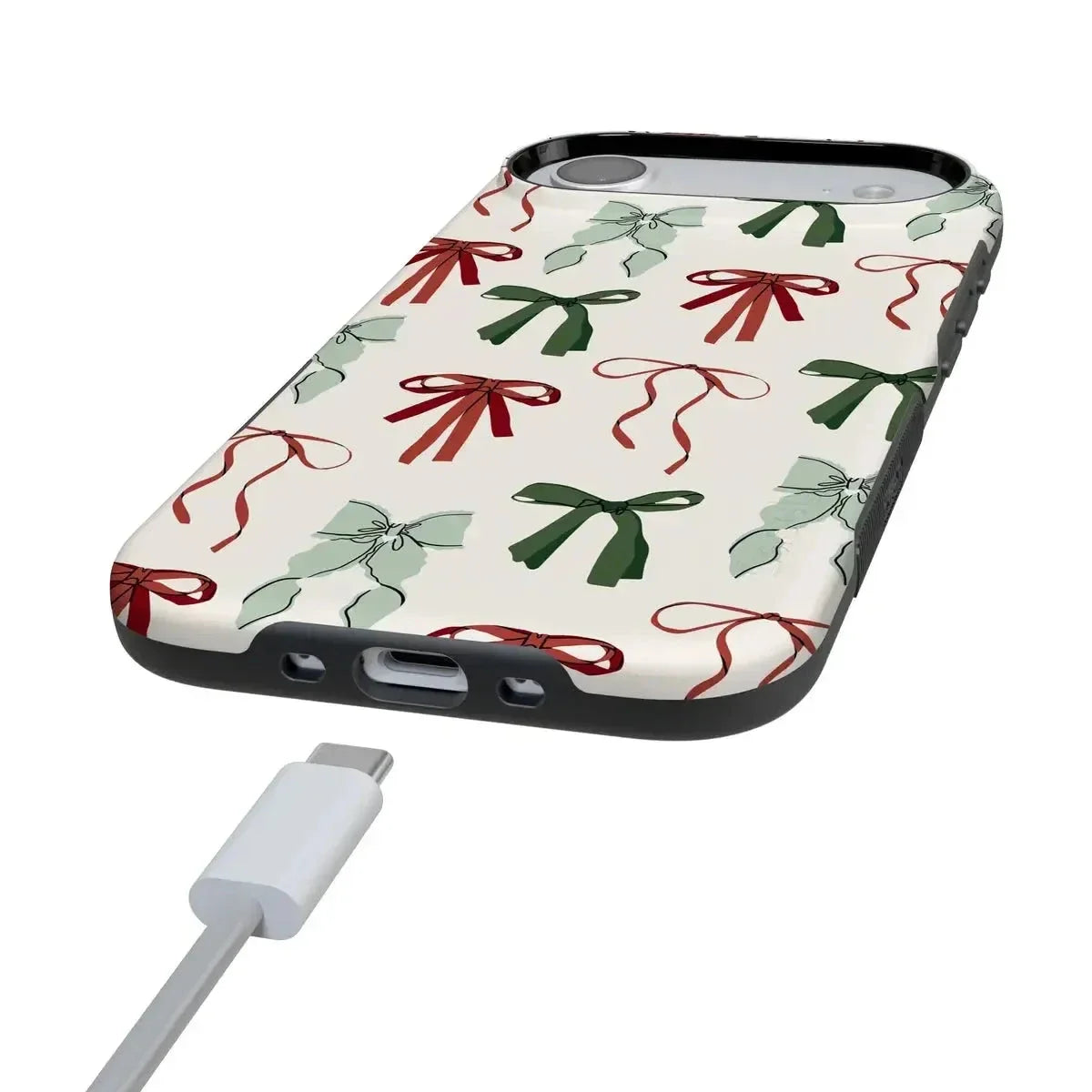 Festive Girlie | Holiday Bows Case Phone Case Casetry