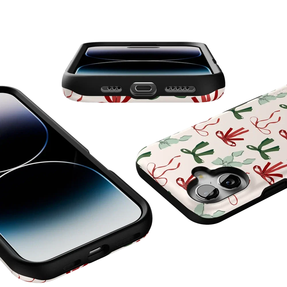Festive Girlie | Holiday Bows Case Phone Case Casetry