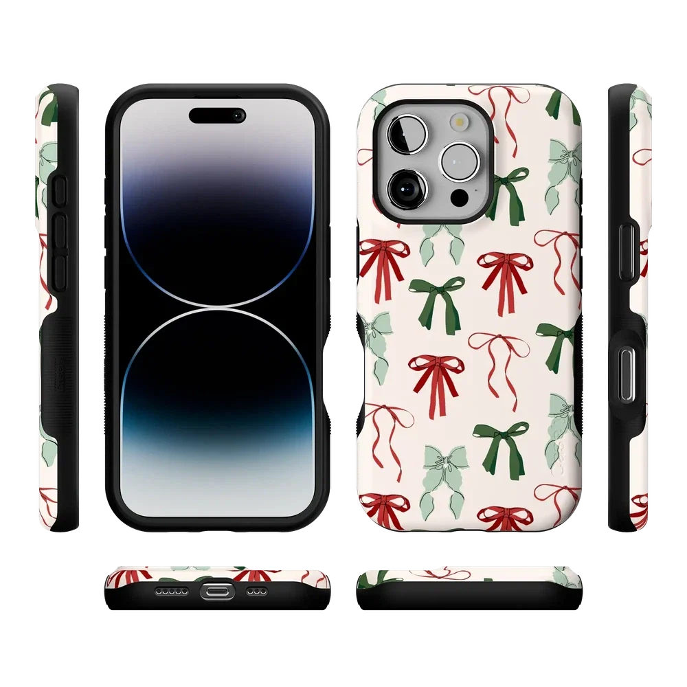 Festive Girlie | Holiday Bows Case Phone Case Casetry