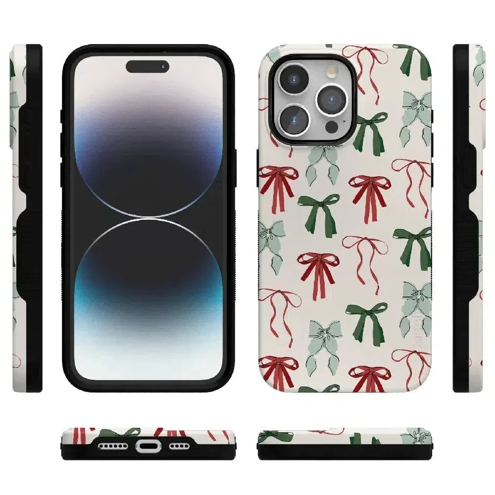 Festive Girlie | Holiday Bows Case Phone Case Casetry