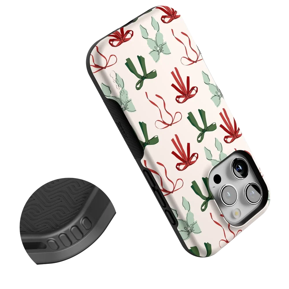 Festive Girlie | Holiday Bows Case Phone Case Casetry