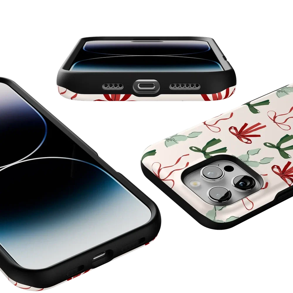 Festive Girlie | Holiday Bows Case Phone Case Casetry