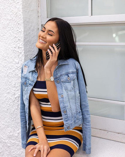 Fine Lines | Mustard Yellow Pinstripe iPhone Case iPhone Case get.casely