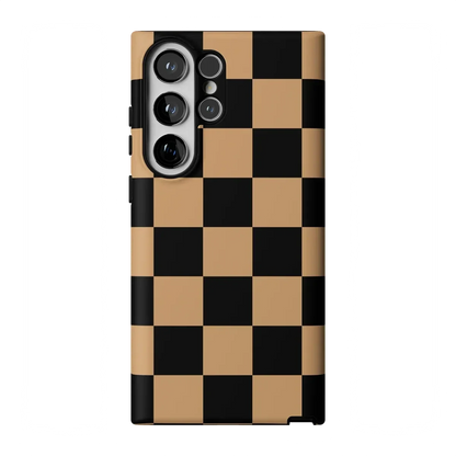 Fit Check | Black & Brown Checkerboard Case iPhone Case get.casely Essential Galaxy S23 Ultra