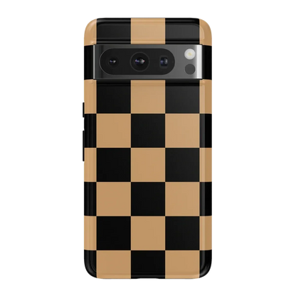 Fit Check | Black & Brown Checkerboard Case iPhone Case get.casely Essential Google Pixel 8 Pro