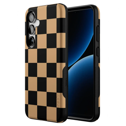 Fit Check | Black & Brown Checkerboard Case iPhone Case get.casely