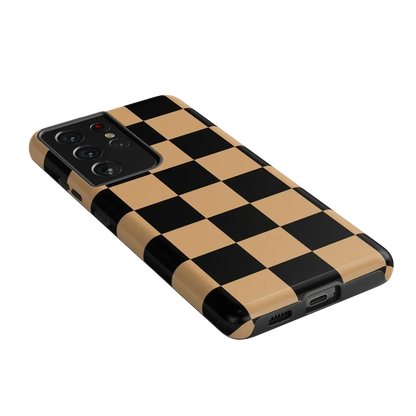 Fit Check | Black & Brown Checkerboard Case iPhone Case get.casely