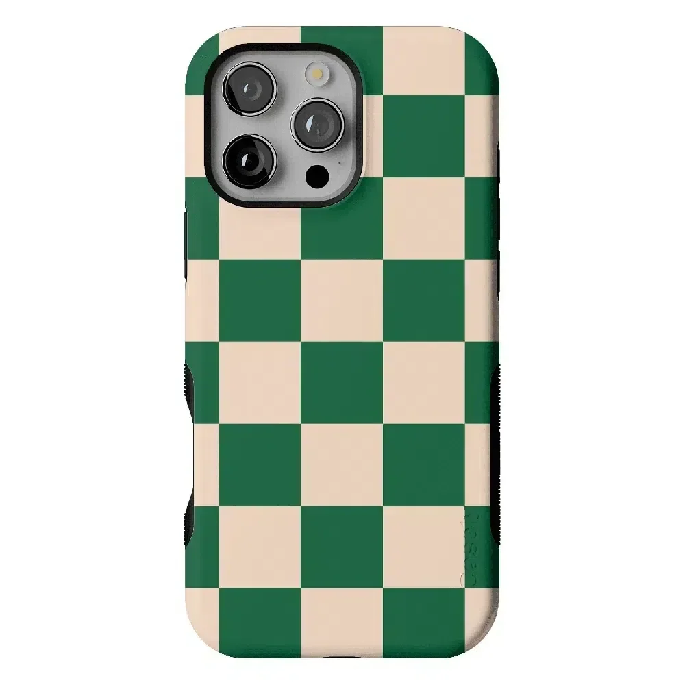 Fit Check | Green Checkerboard Case iPhone Case get.casely Bold Flex + MagSafe® iPhone 16 Pro Max