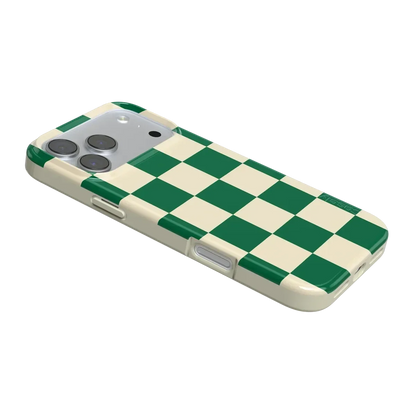 Fit Check | Green Checkerboard Case iPhone Case get.casely
