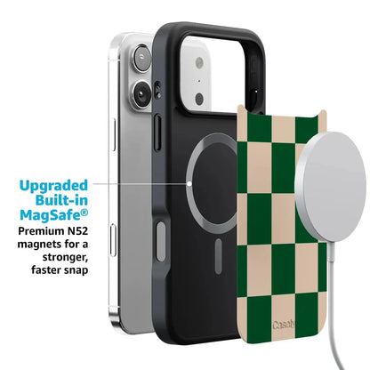 Fit Check | Green Checkerboard Case iPhone Case get.casely