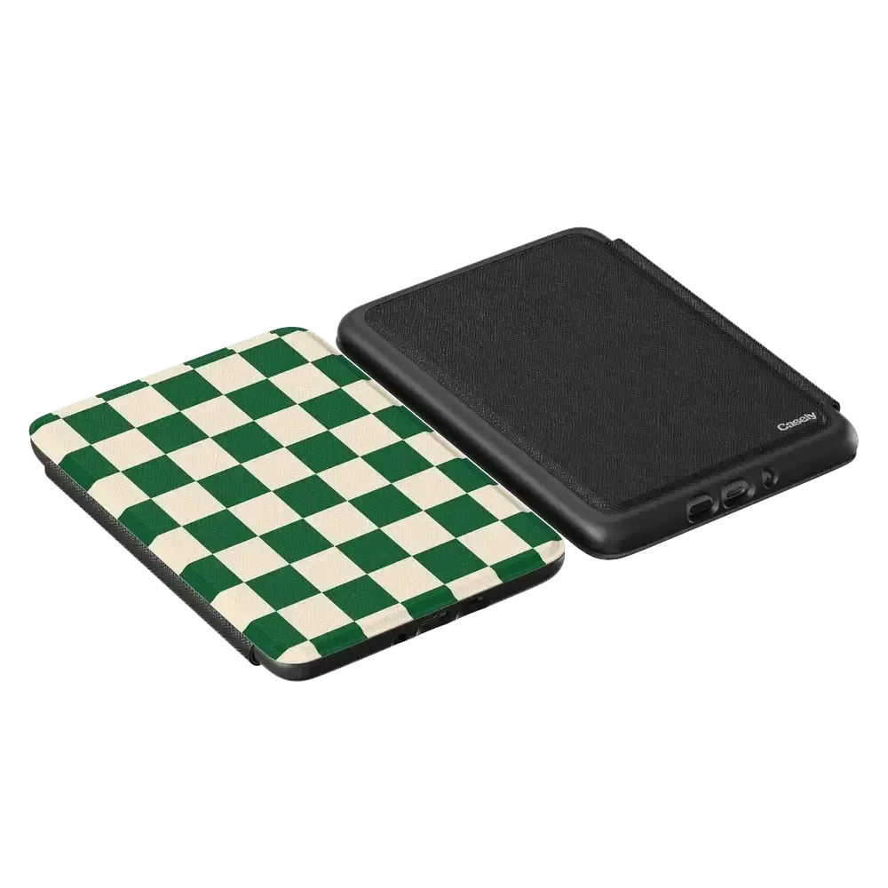 Fit Check | Green Checkerboard Kindle Case Kindle Case get.casely