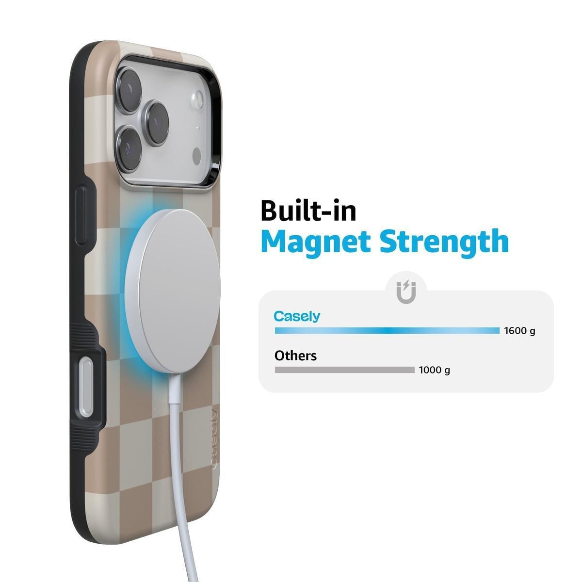 Fit Check | Neutral Checkerboard Case iPhone Case get.casely