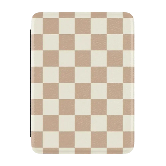 Fit Check | Neutral Checkerboard Kindle Case Kindle Case get.casely 7” Kindle Paperwhite