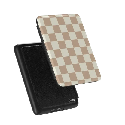 Fit Check | Neutral Checkerboard Kindle Case Kindle Case get.casely